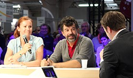 stephane plaza et sophie ferjani au salon